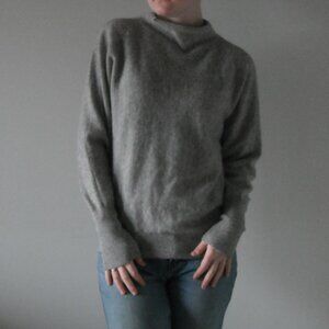 Magaschoni Cashmere Grey Womens Small Sweater